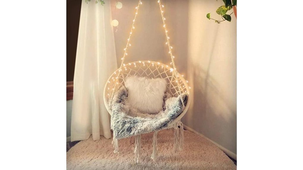 kashan lighted 550lb swing
