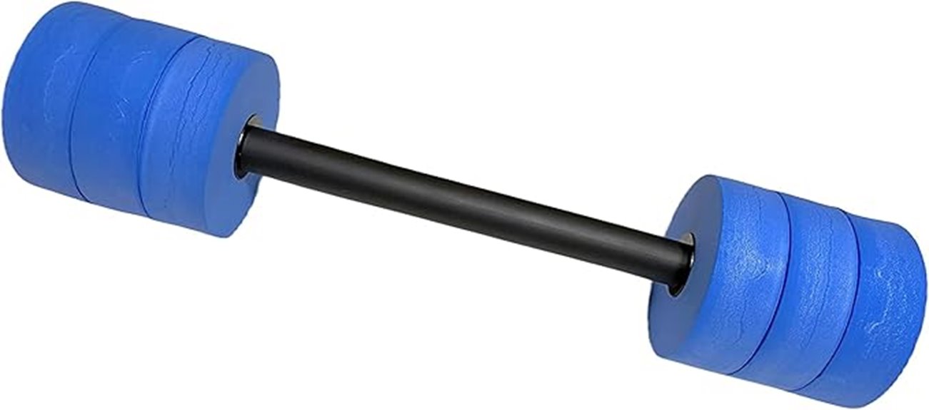 kemp 26 inch aquatic dumbbells