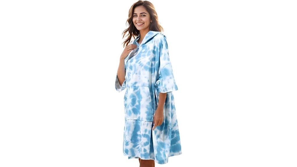 kfubuo pocketed towel poncho