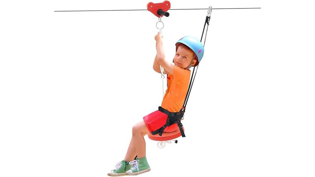 kid zipline 160ft spring