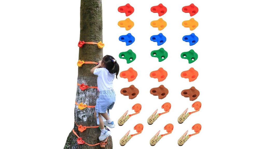 kids climbing rocks six straps