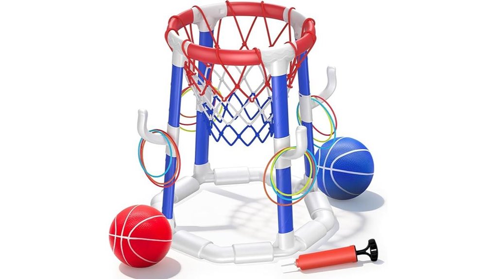 kids pool hoop toss