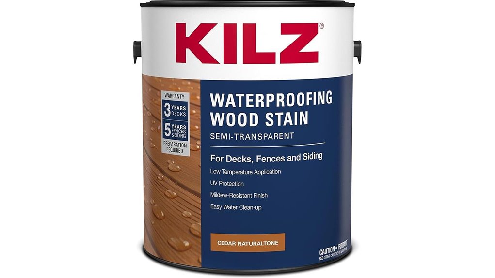 kilz cedar wood stain