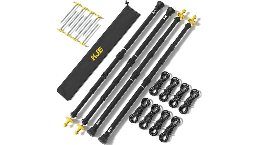 kje 4 pack adjustable tarp