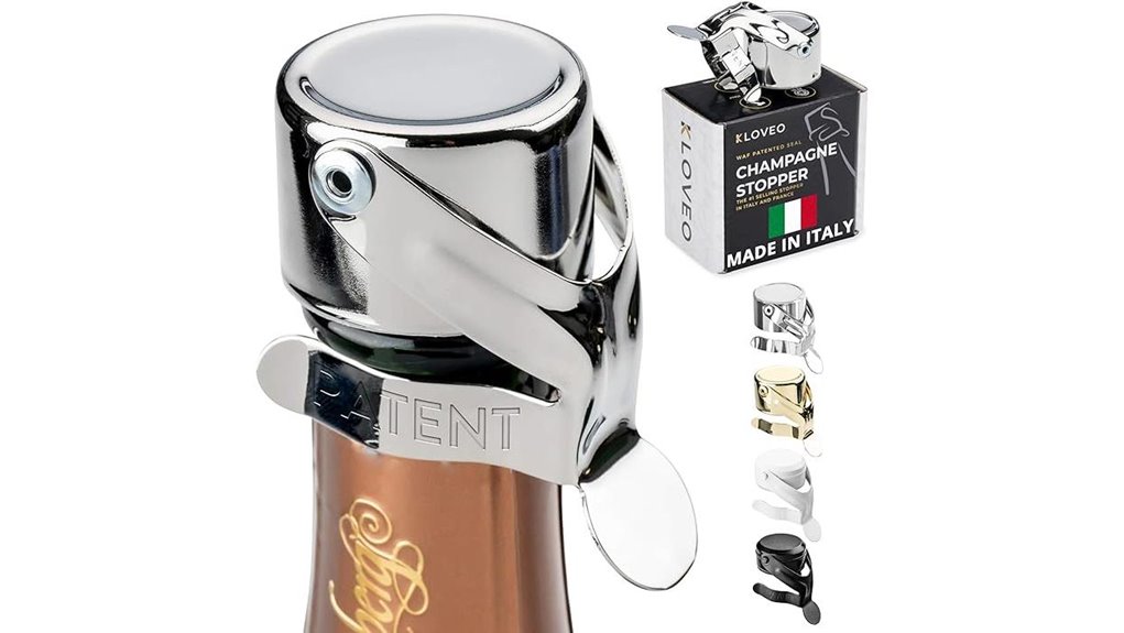 kloveo patented champagne stopper