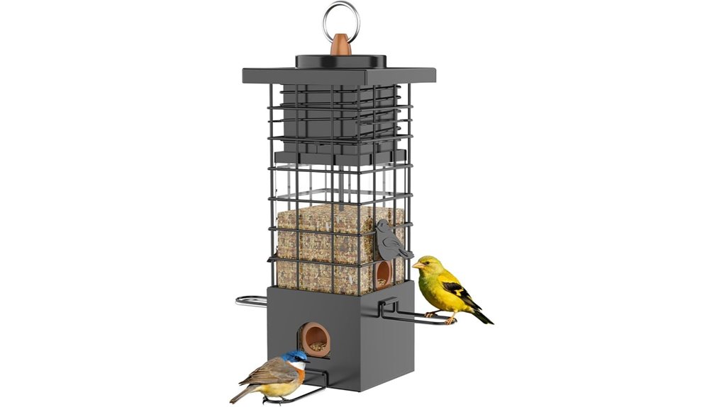 kruoo squirrel proof bird feeder