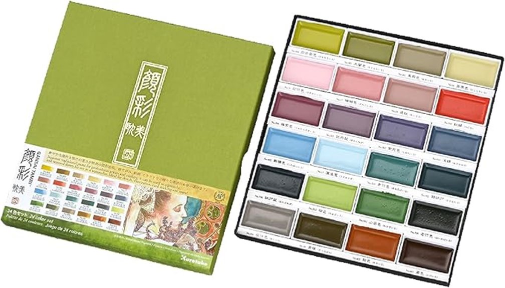 kuretake gansai 24 color set