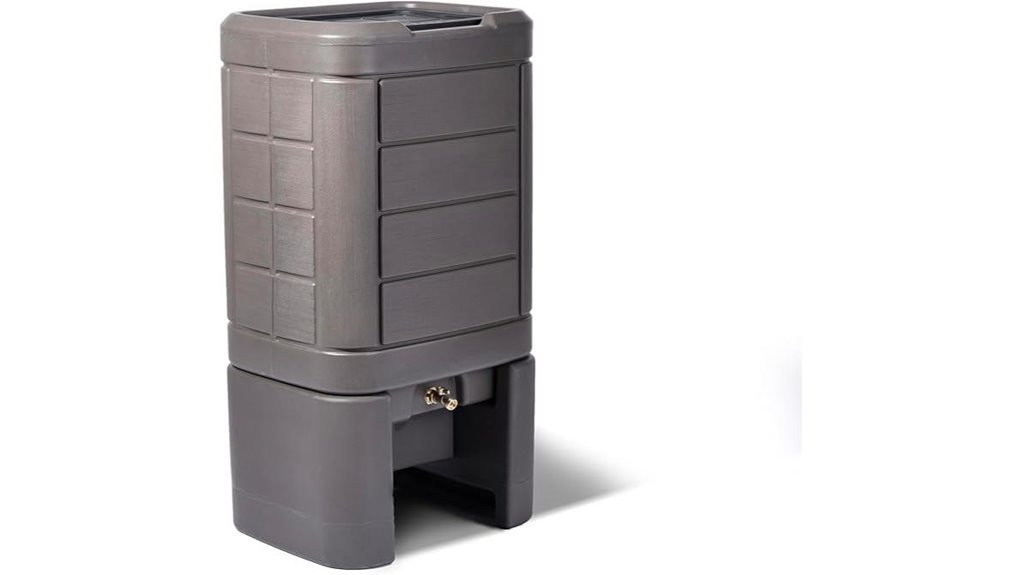 lakewood 60 gallon brown barrel