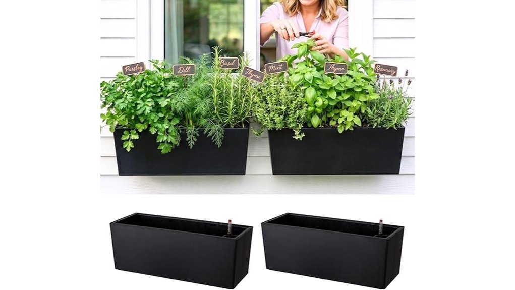 lalagreen 20 inch self watering planters