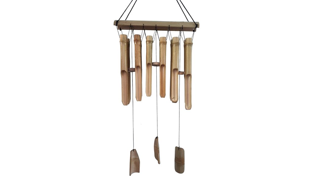 large 12 tube bamboo chimes
