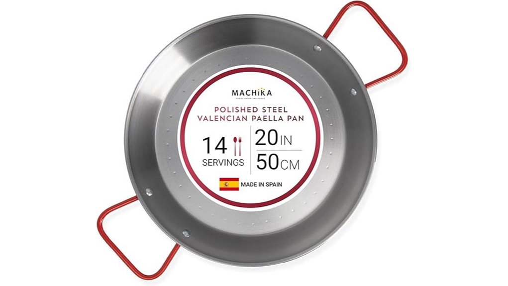 large 20 inch paella pan