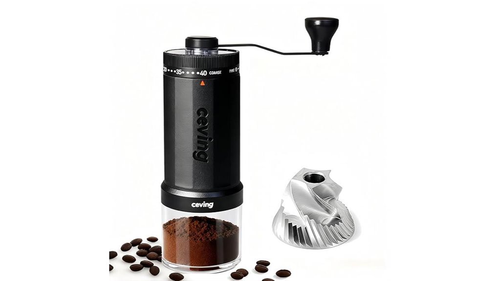large black manual 40 settings grinder