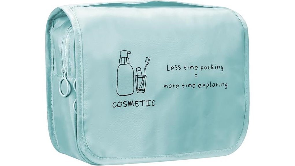 large blue waterproof toiletry