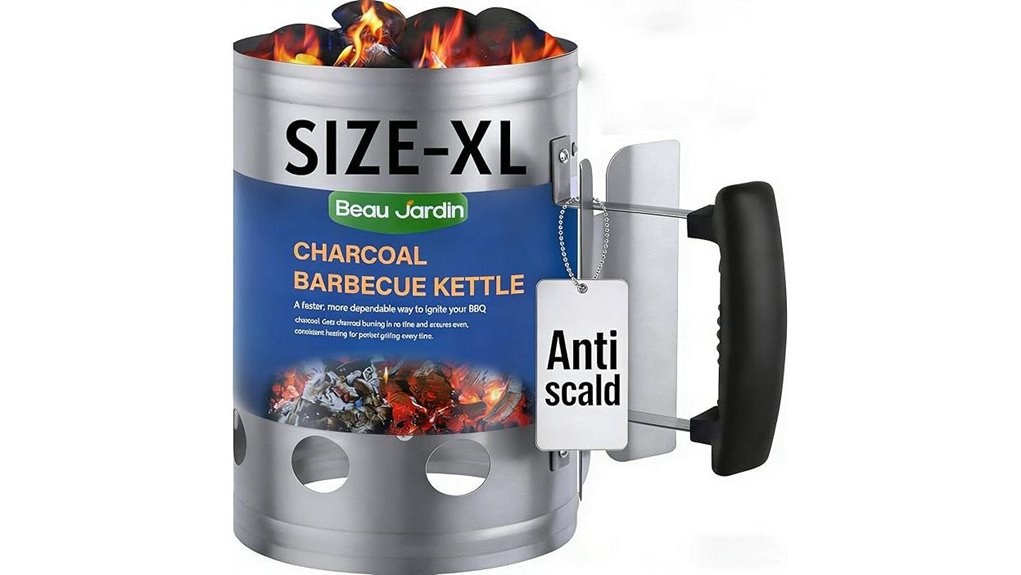large capacity charcoal starter