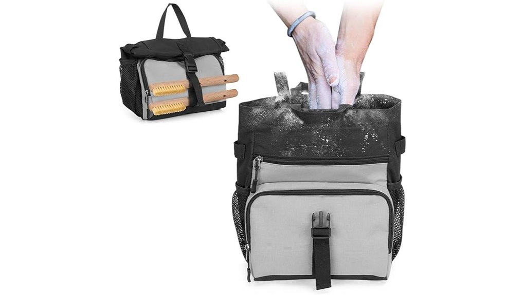 large foil lined chalk bag