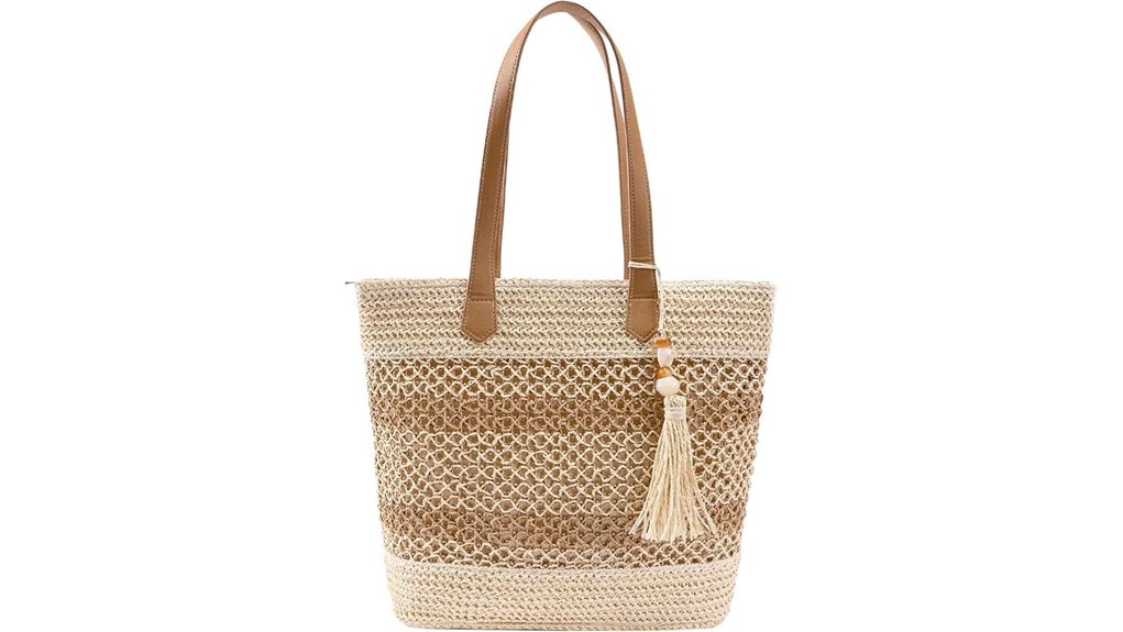 large handwoven straw tote