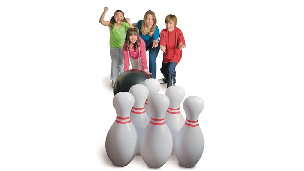 large inflatable bowling set