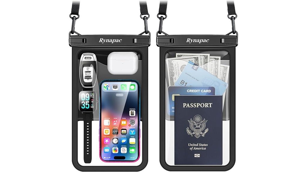 large ipx8 waterproof pouches