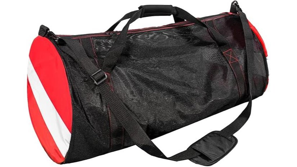 large mesh dive duffle