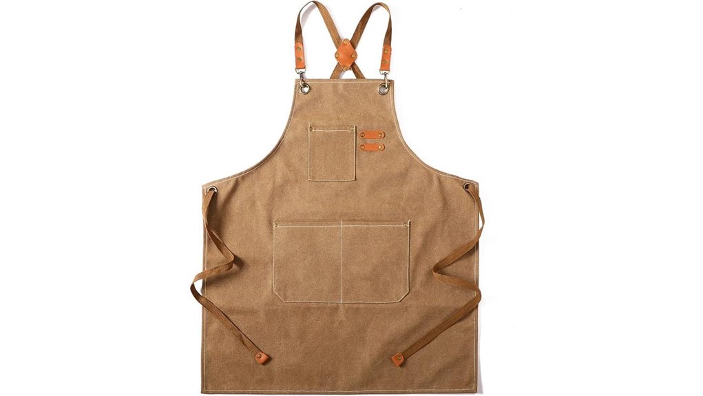 large pocket canvas chef apron