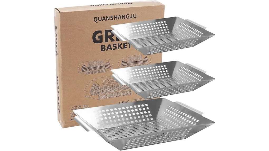 large stainless veggie basket