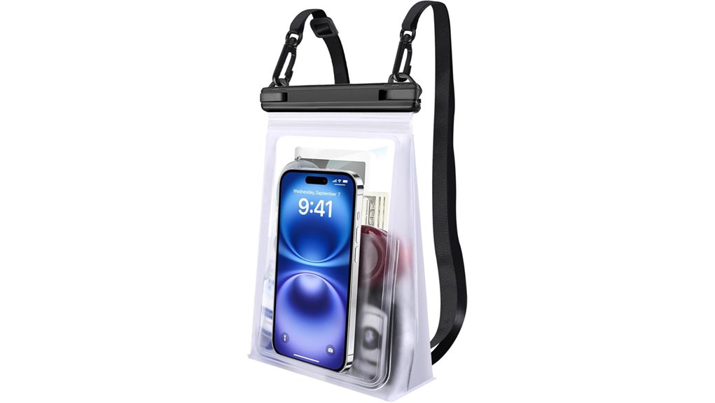large waterproof phone pouch