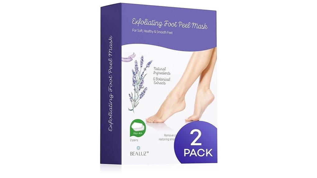 lavender foot peel booties