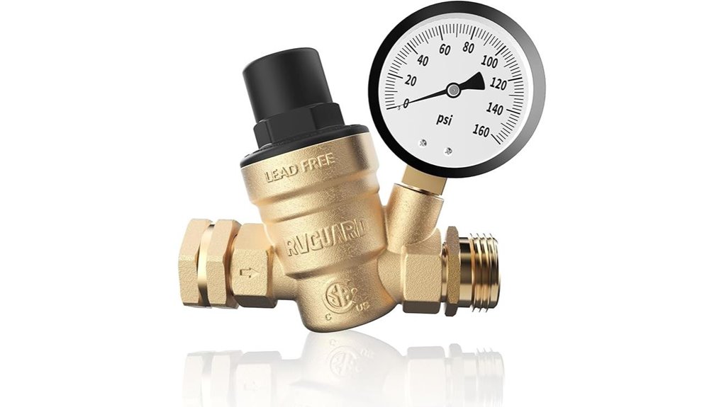 lead free brass rv regulator
