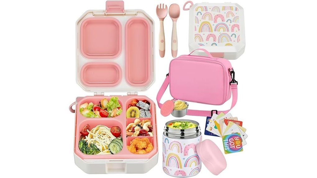 leak proof 5 compartment kids thermos