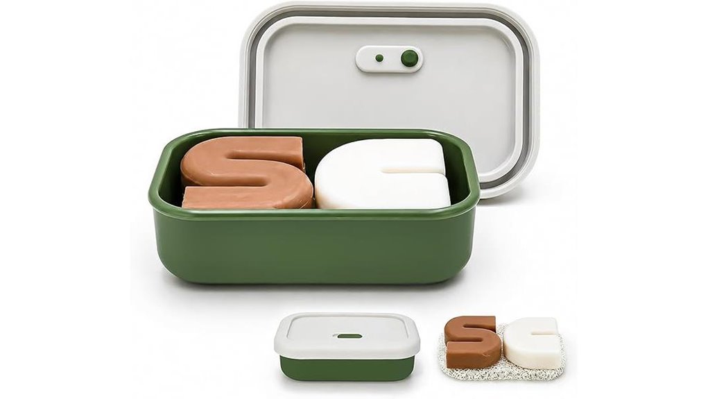 leak proof travel soap case