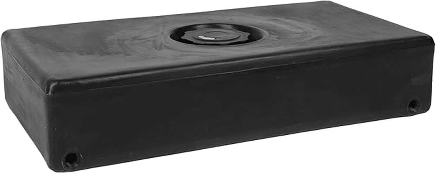 leakproof 26x13 4x5 5 black tank