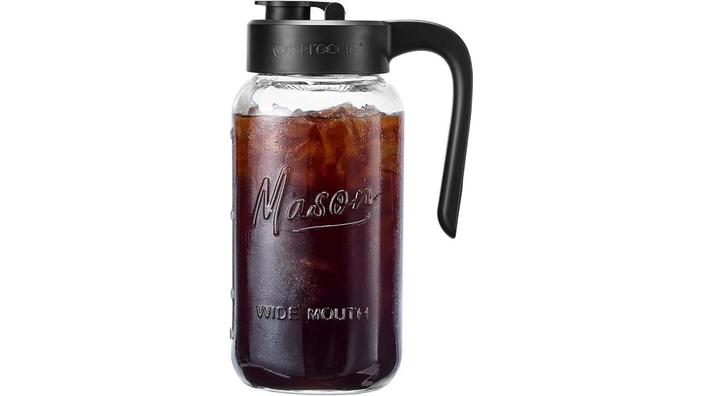 leakproof 2 quart mason pitcher