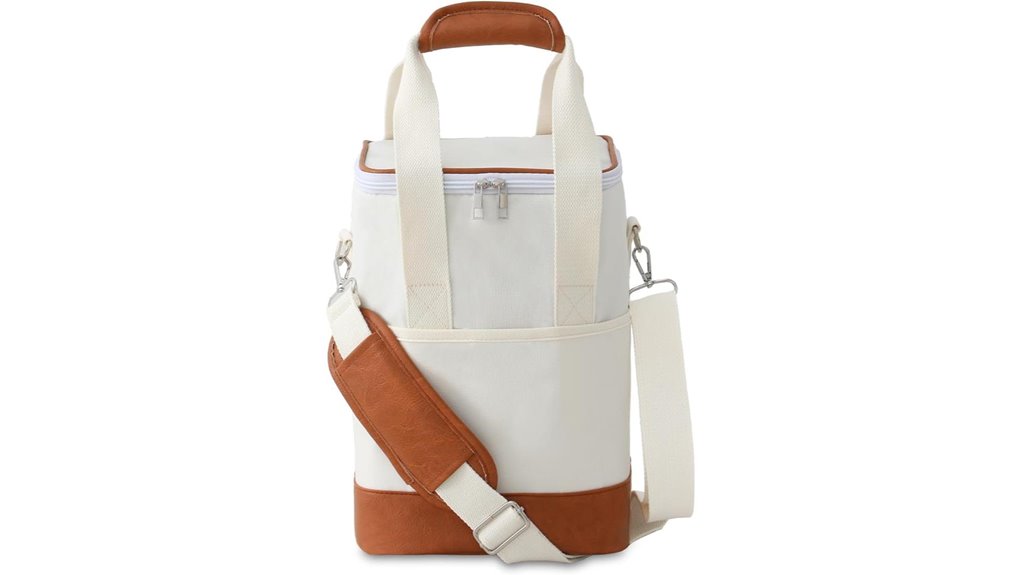 leakproof four bottle insulated tote