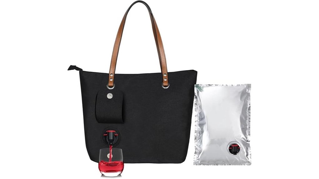 leakproof insulated 2 bottle tote
