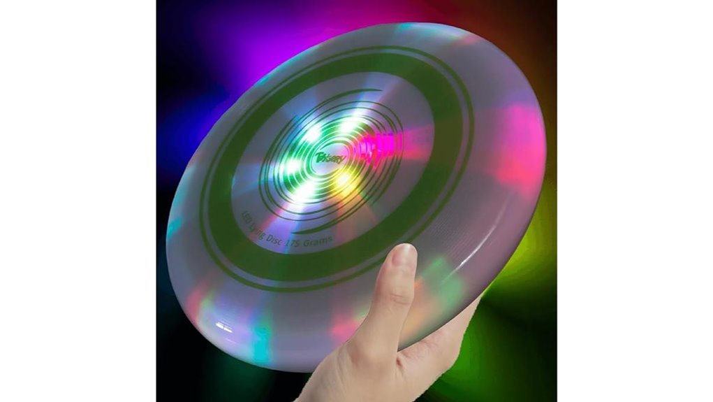 led light up outdoor frisbee