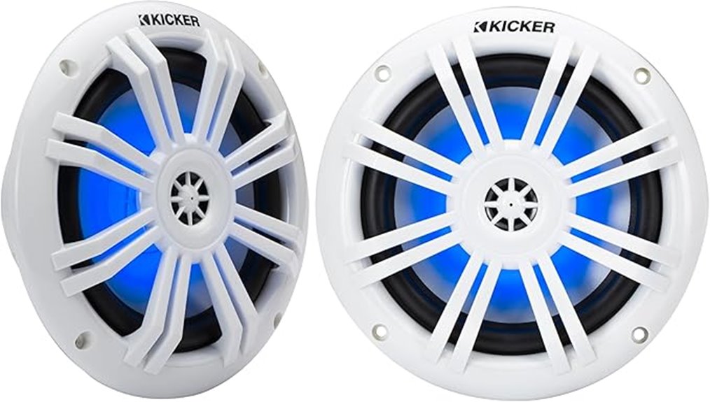 led marine coaxial speakers