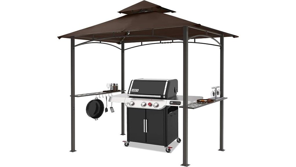 led outdoor bbq gazebo