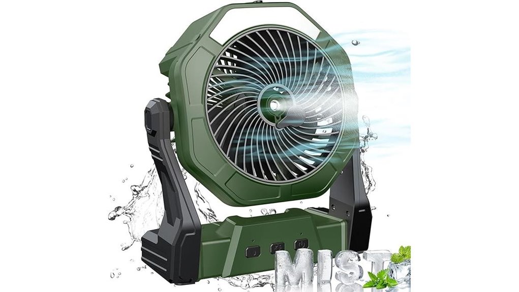 led portable fan lantern