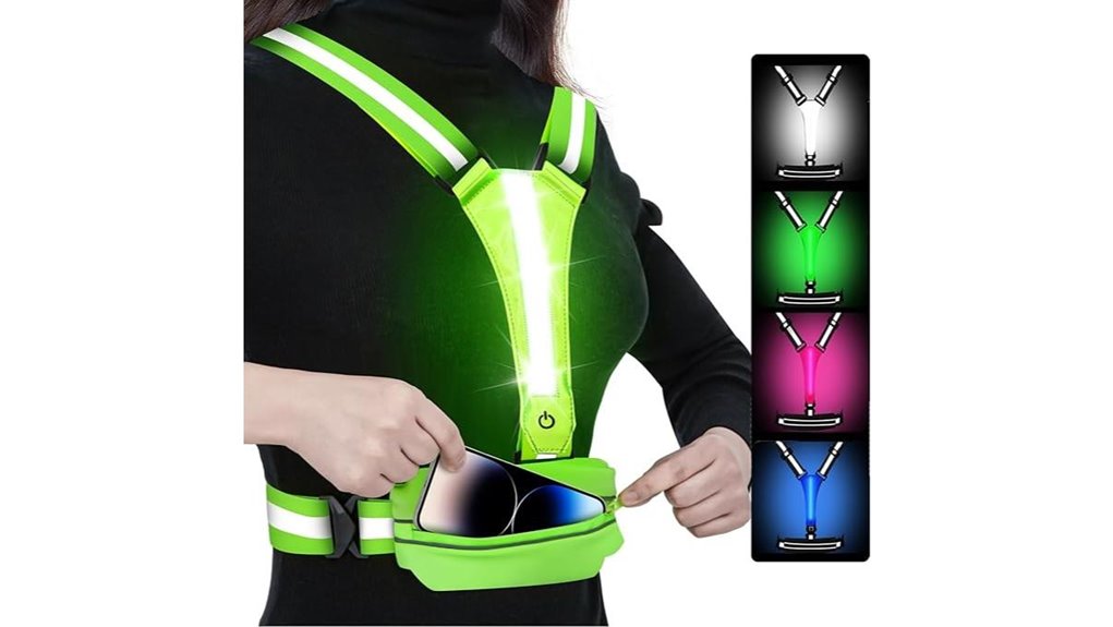 led reflective vest rechargeable