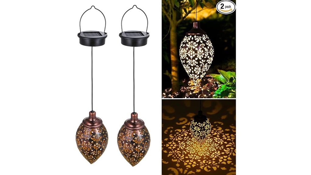 led solar hanging lanterns