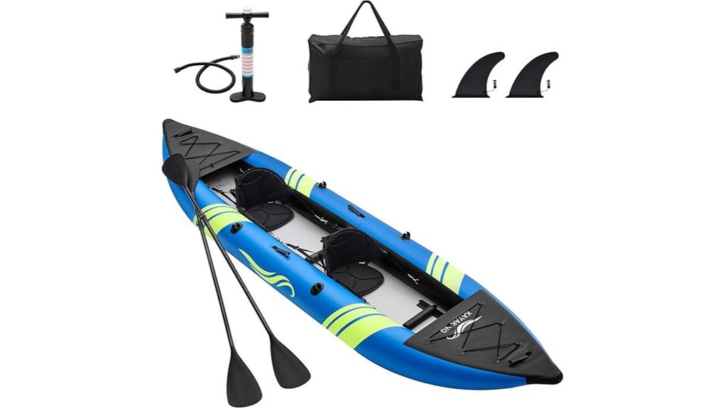 led striped 12 5ft tandem kayak
