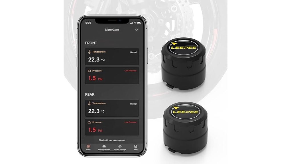 leepee motorcycle tire monitors