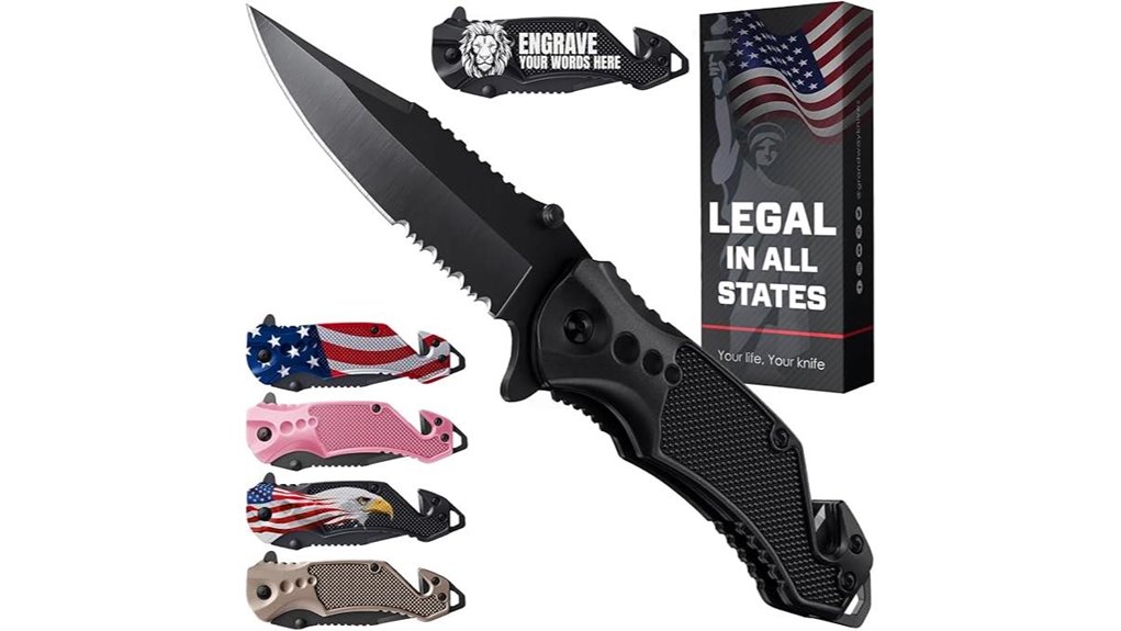 legal serrated pocket knife
