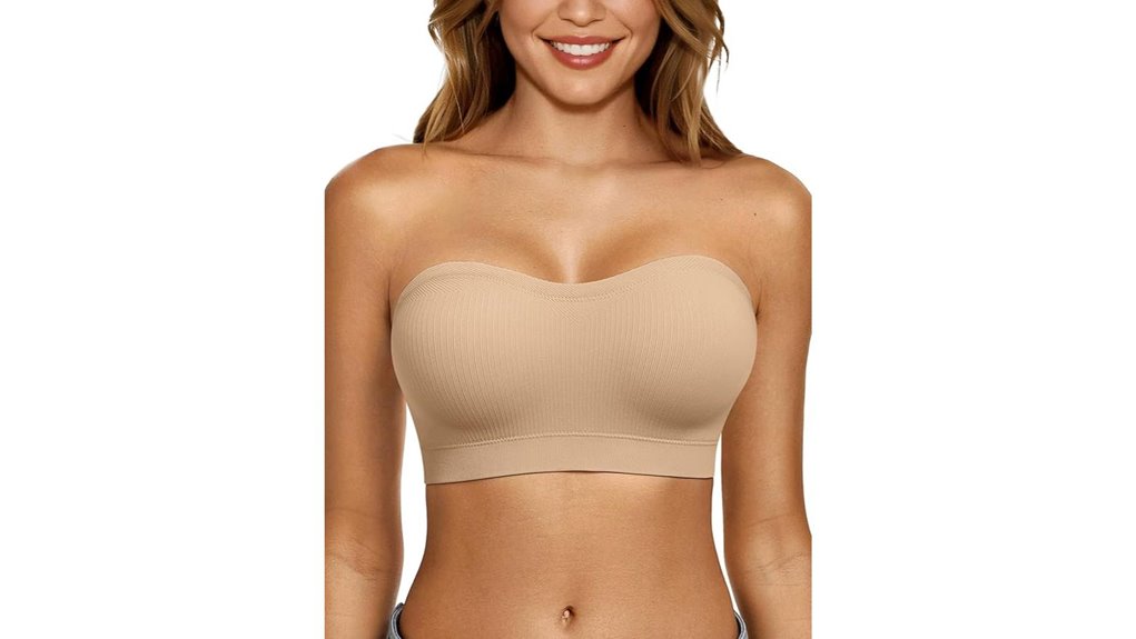letsjoli strapless push up bandeau