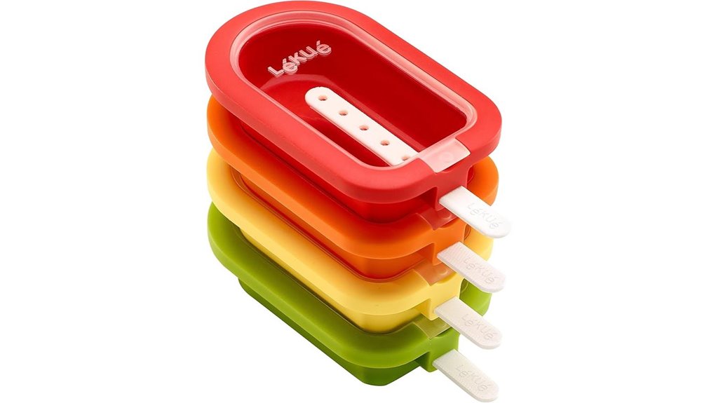 leuke 4 piece stackable popsicle