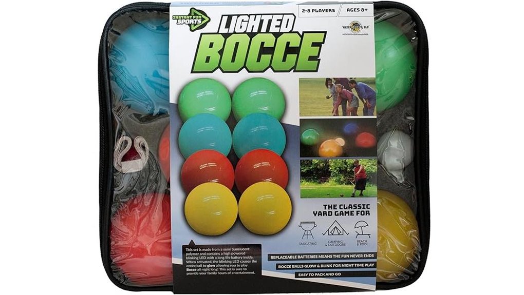 lighted bocce glow games