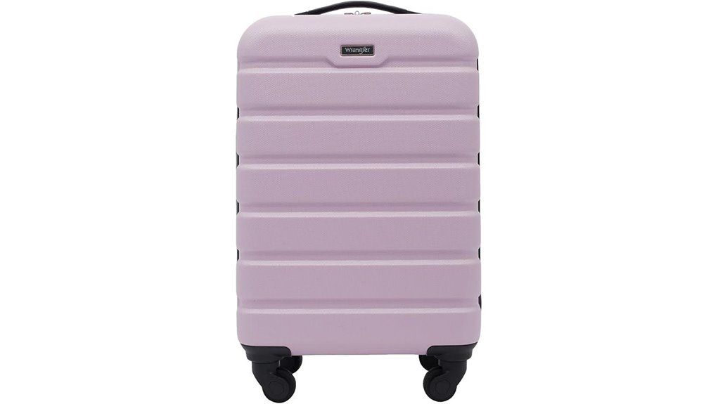 lilac 22 inch hardside spinner