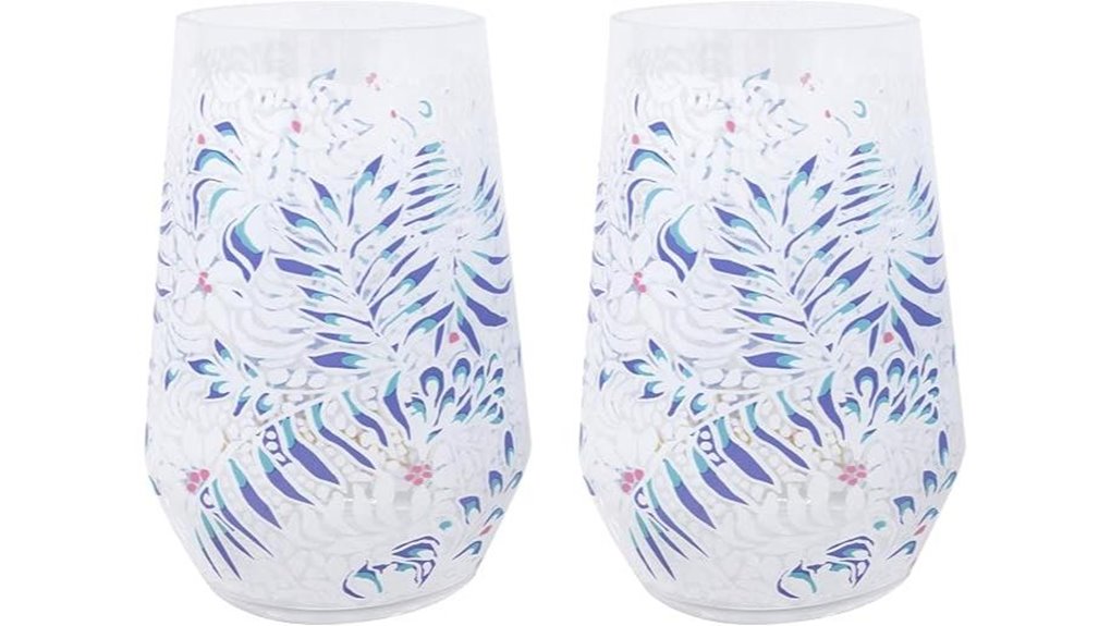 lilly pulitzer stemless 22oz