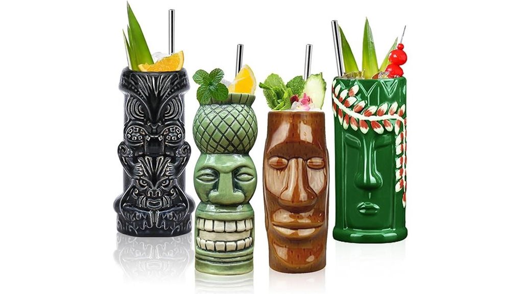 linall tiki cocktail mugs