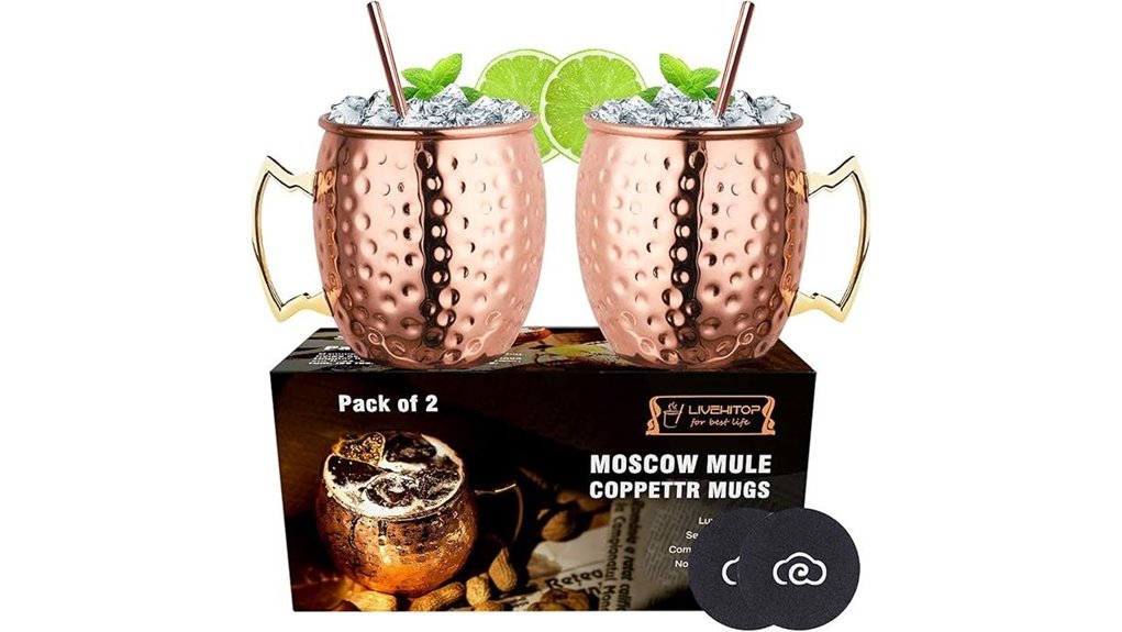 livehitop copper mule cups